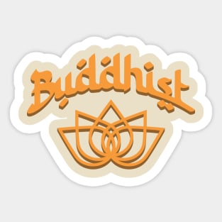 Buddhist Lotus Sticker